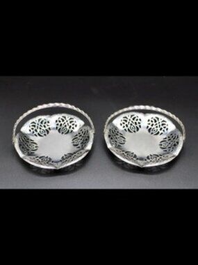 Pair of Leonard Bonbon Baskets - Silver Plated